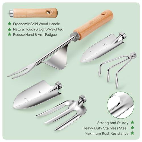 9 Piece Gardening Tools Set with Fashion Handbag (9 Count)