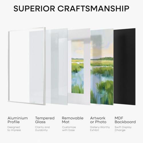 12x24 White Picture Frame (2 Count)