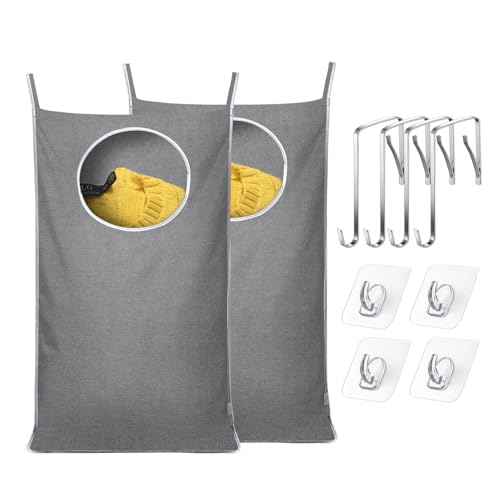 2Pack Space Saving Hanging Laundry Bag (2 Count)