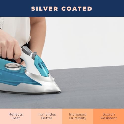 Ironing Board Cover and Pad Extra Thick Heavy Duty Padded 4 Layers