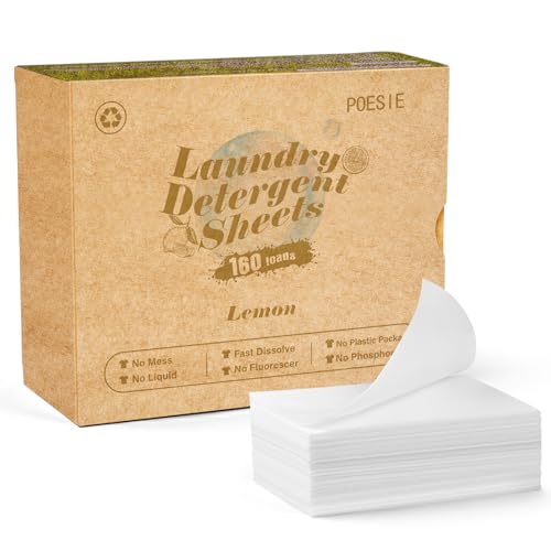 Laundry Detergent Sheet Lemon Scent 160 Count