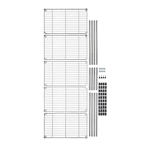 5 Shelf Adjustable Storage Shelving Unit for Garage