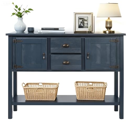 Solid Wood Farmhouse Console Table