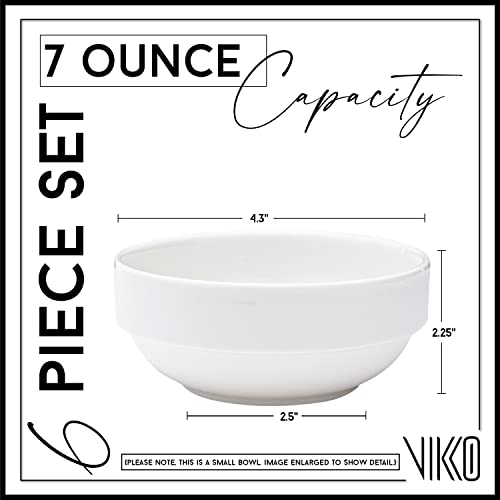 Small 7 Ounce White Bowl (6 Count)