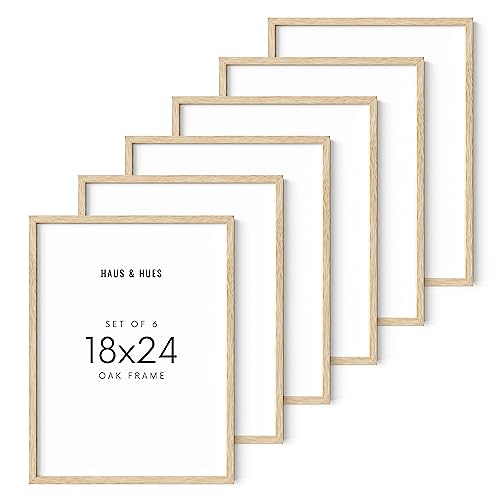 Beige Oak Wood 18x24 Picture Frame (6 Count)