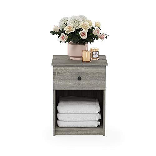TIDUR Set of 2 Night Stand with Drawer