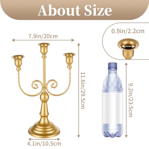 Gold Candelabra Candle Holders for Wedding Christmas