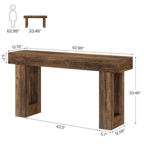 63 Inch Long Console Table