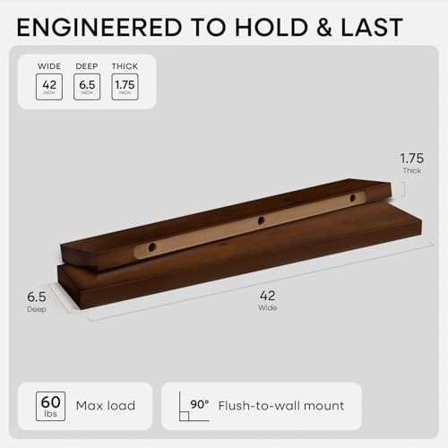 42 Inch Floating Shelves (2 Count)