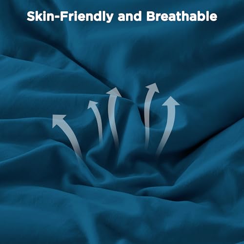 Teal Ruffle Comforter Set King