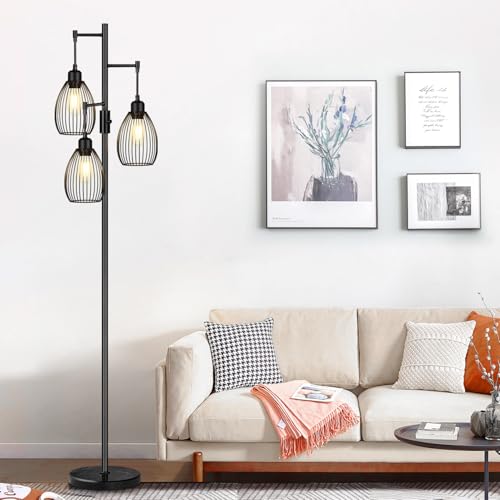 70" Dimmable Floor Lamp with Marble Base (3 Count)