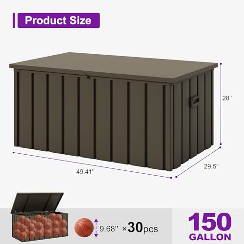 Outdoor Deck Box 150 Gallon