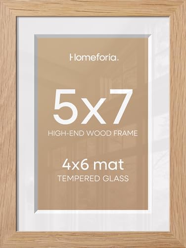 5x7 Natural Oak Picture Frame