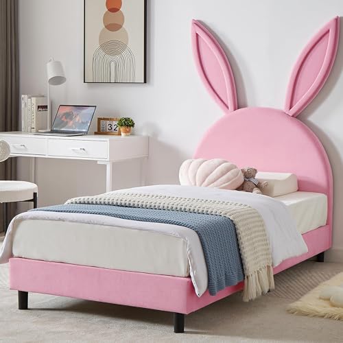 Twin Size Bed Frame with Storage Organizer