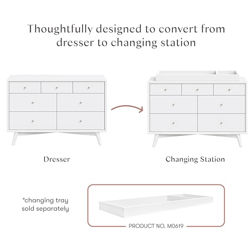 Palma 7 Drawer Baby Dresser