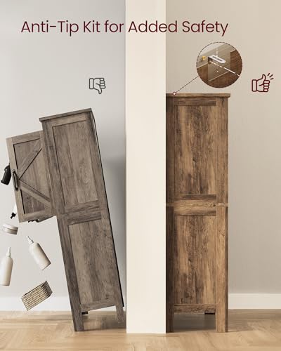 Farmhouse Storage Cabinet with 4 Barn Doors
