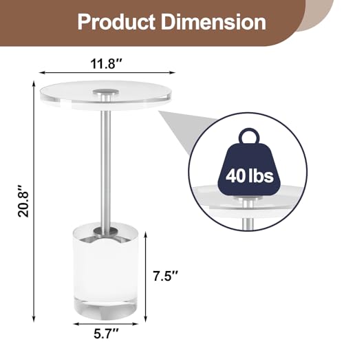 Acrylic End Table