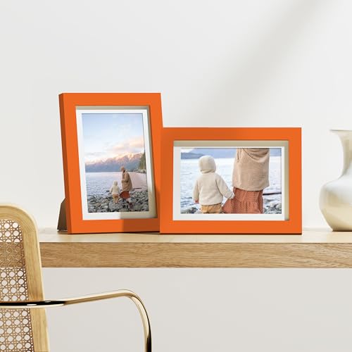 5x7 Picture Frames Set of 9 for Wall or Tabletop Display
