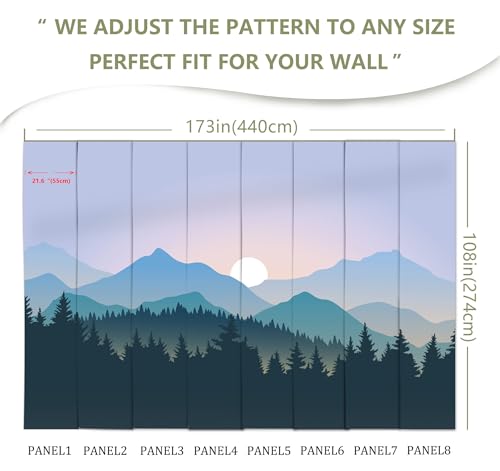 Natural Mountain Forest Landscape Wallpaper Mural