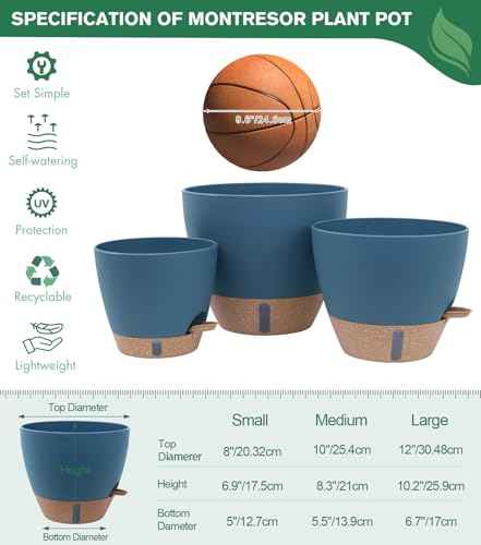 2 Pack 10 inch Plant Pots (2 Count)