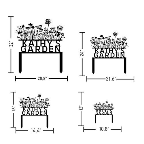 Custom Flowers Metal Garden Decor
