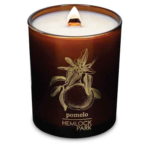 Pomelo Citrus Amber & Gold Crackling Wood Wick Candle