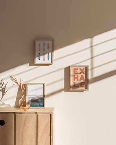Beige Oak Wood 5x7 Picture Frames (9 Count)