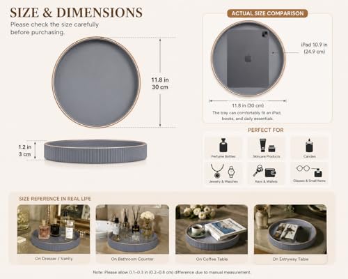 Round Decorative Tray