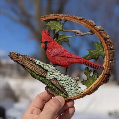 Cardinal Wood Carving