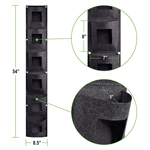 6 Pocket Vertical Grow Bag