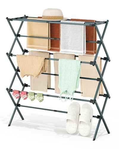 3 Tier Foldable Clothes Drying Rack