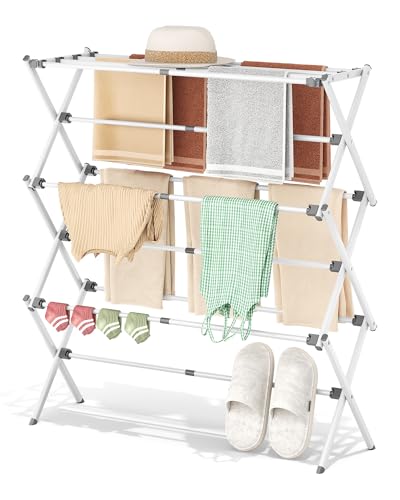3 Tier Foldable Clothes Drying Rack