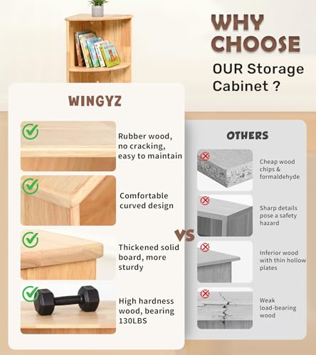 Rubber Wood Corner Cabinet