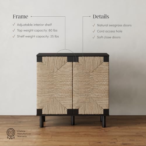 Beacon Accent Natural Sideboard Storage Cabinet TV Stand in Wire