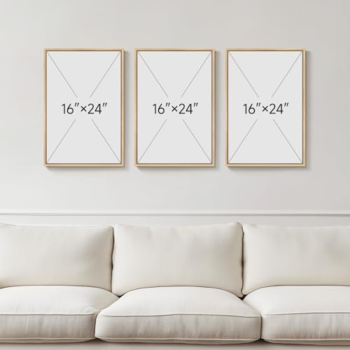 Framed Sage Green Abstract Wall Art for Bedroom (3 Count)