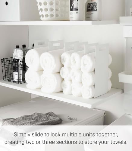Home Tower Interlocking Towel Organizer