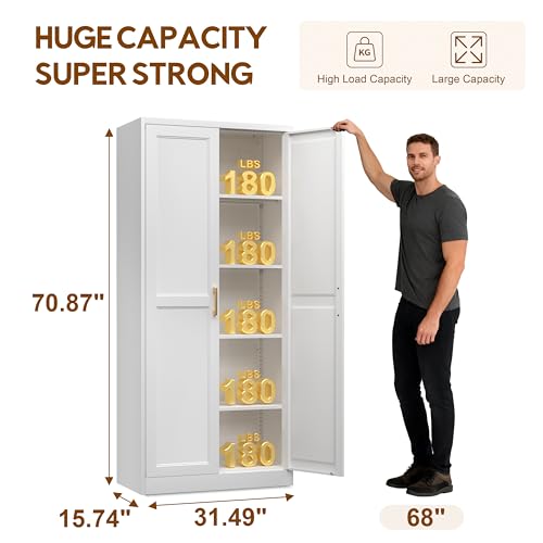71" Kitchen Pantry Cabinet