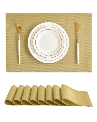 Gold Frame Placemats Set of 8 (8 Count)