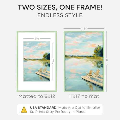11x17 Green Picture Frame