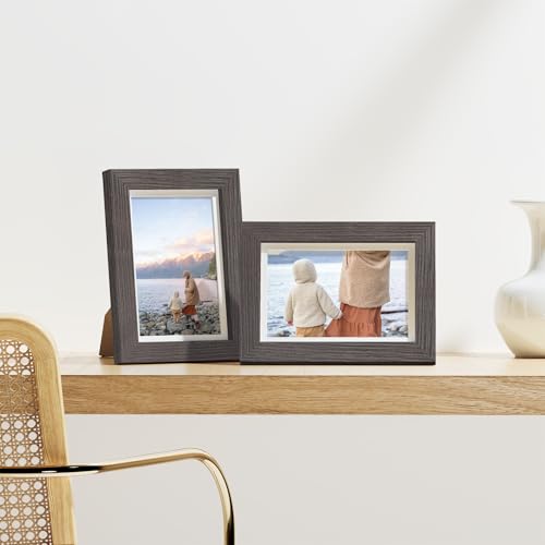 4x6 Picture Frames Set of 9 for Wall & Tabletop Display (9 Count)