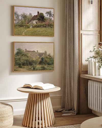 Framed Canvas Wall Art Vintage Decor