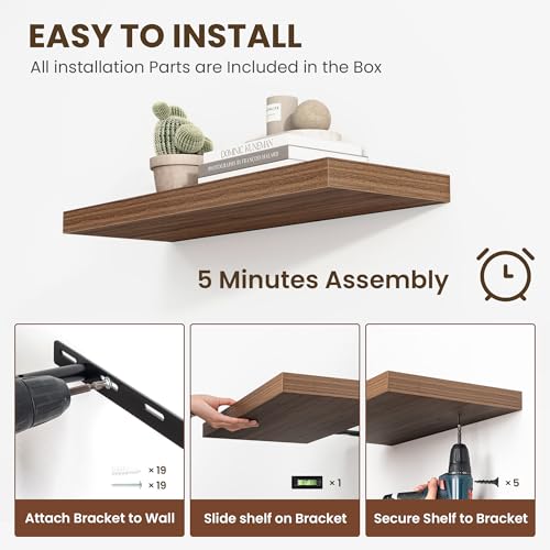 48 Inch Floating Shelves