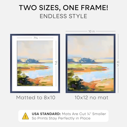 10x12 Blue Picture Frame