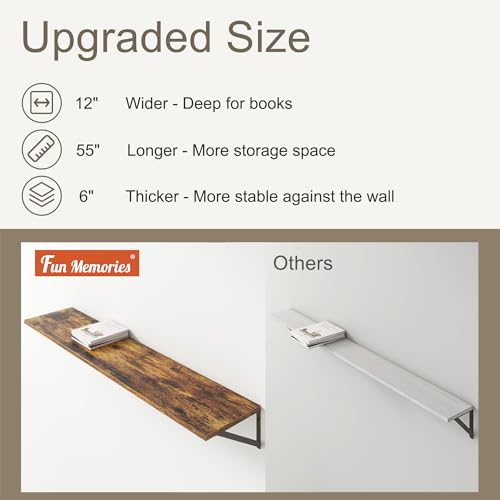 Deep Floating Shelves