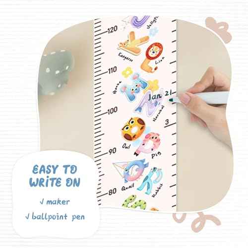 Personalized Name Canvas Growth Chart for Wall