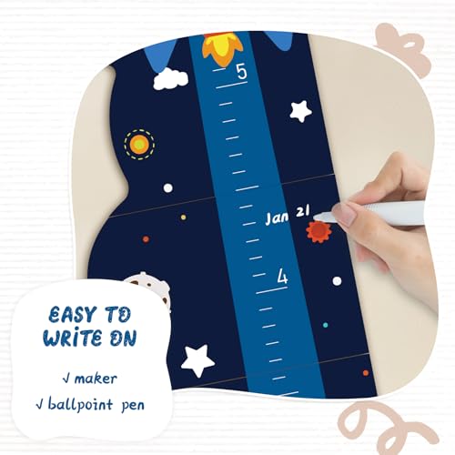 Custom Name Wood Wall Height Chart for Kids Growth Tracking