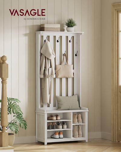Hall Tree with Bench and Shoe Storage