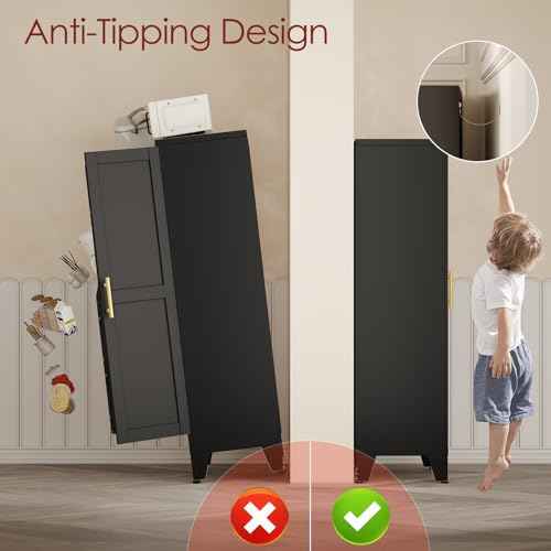 Metal Kitchen Pantry Storage Cabinet