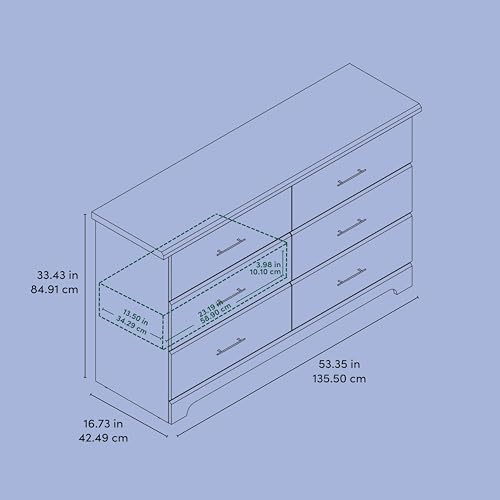Brookside 6 Drawer Dresser