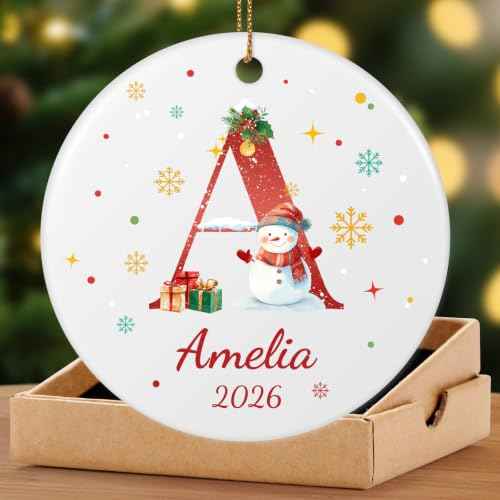 Name Ornaments for Christmas Tree